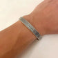 925 Sterling Silver Mens Bangle Bracelet Vintage Cuff Bracelet