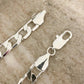 925 Sterling Silver Chunky Chain Link Bracelet Silver Large Link Bracelet 8 MM