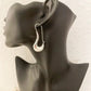 925 Sterling Silver Paperclip Earrings Statement Earrings Safety Pin Earrings