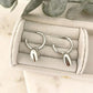 925 Sterling Silver Heart Huggies Heart Hoop Earrings Chunky Hoop Earrings