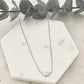 925 Sterling Silver Bean Necklace Pea Pendant Chain Necklace