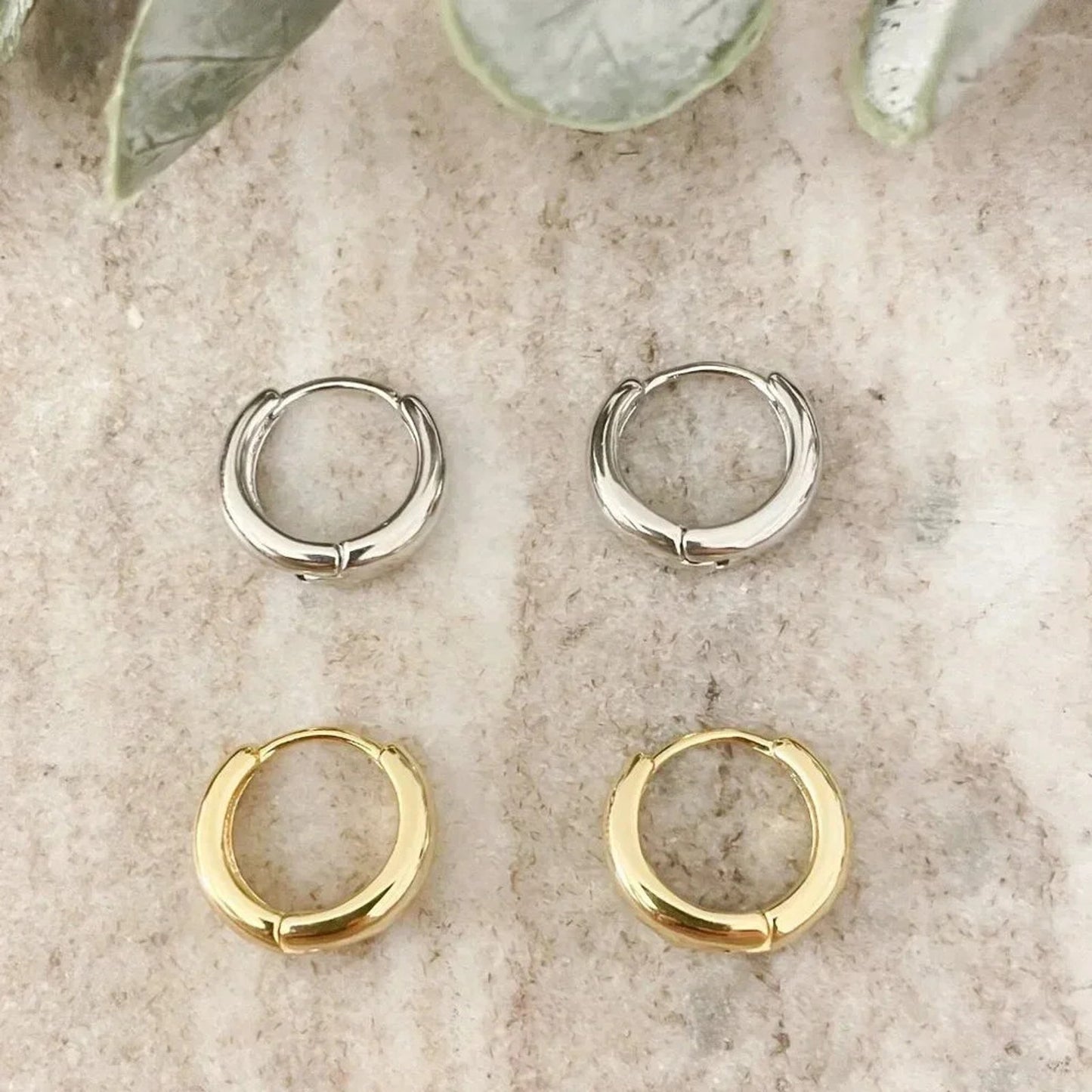 925 Sterling Silver Small Hoop Earrings Small Huggies Minimalist Hoop Earrings