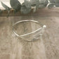 925 Sterling Silver Leaf Bracelet Adjustable Bangle Cuff Statement Bracelet