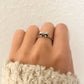 925 Sterling Silver Minimalist Tiny Bow Ring Dainty Ring Modern Boho Ring
