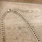 925 Sterling Silver Curb Chain Link Necklace Heart Necklace Heart Lock Chain