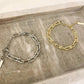 925 Sterling Silver Minimalist Bracelet U Link Modern Chain Link Bracelet