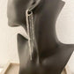 925 Sterling Silver Long Tassel Earrings Sequin Earrings Dangle Drop Earrings