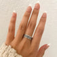 925 Sterling Silver Minimalist Ring Modern Geometric Ring Band Dainty Ring