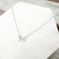 925 Sterling Silver Mini Bow Necklace Bow Pendant Necklace Dainty Necklace