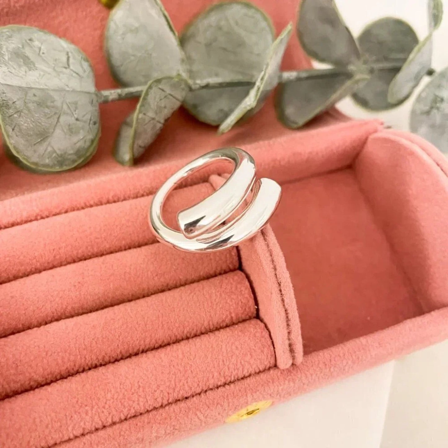 925 Sterling Silver Chunky Ring Bar Ring Thick Ring Bold Ring Statement Ring