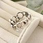 925 Sterling Silver Circle Ring Cutout Ring Minimalist Ring Dainty Ring Band