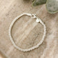 925 Sterling Silver Dainty Twist Chain Bracelet Stackable Chain Bracelet