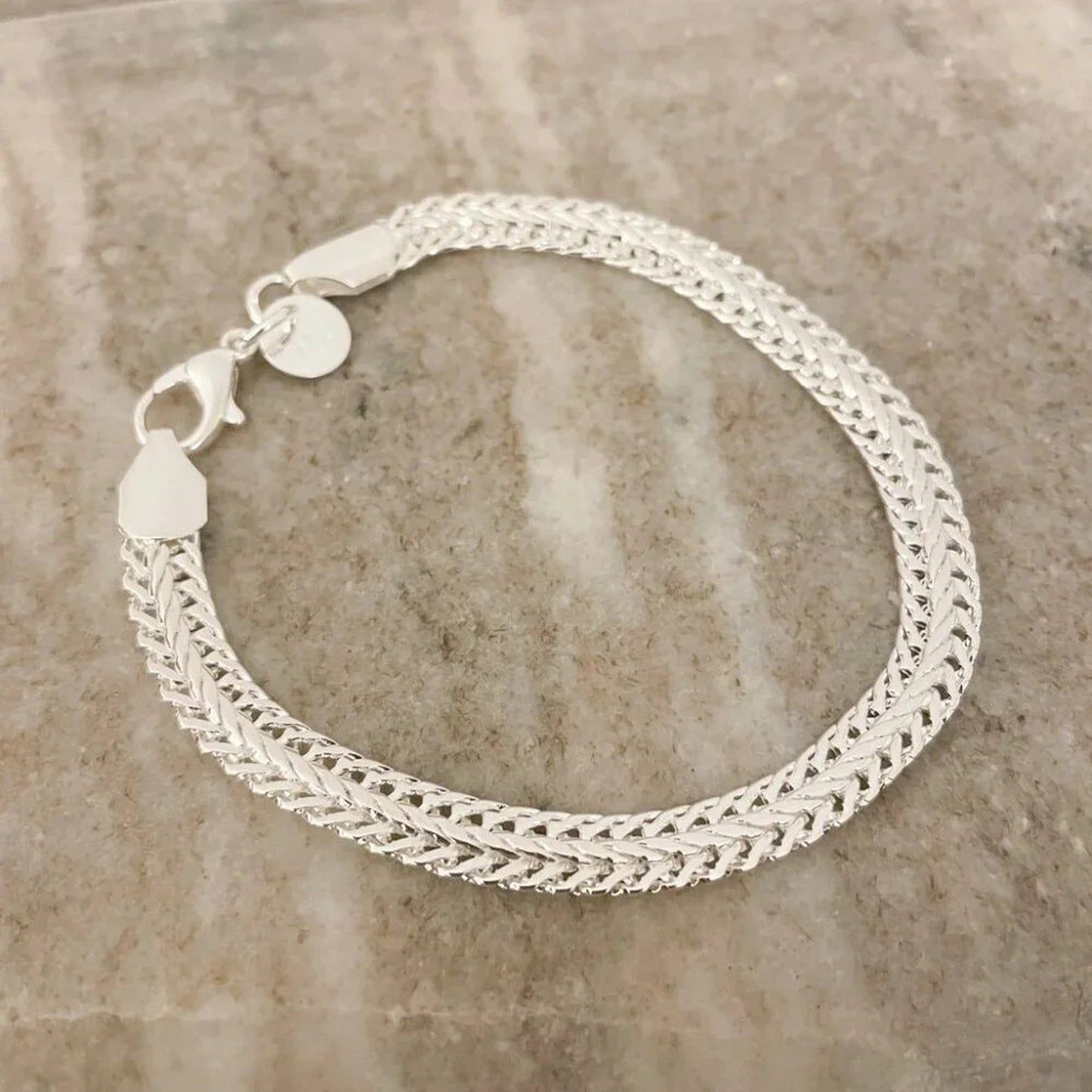 925 Sterling Silver Snake Chain Bracelet 6 MM Bracelet