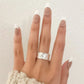 925 Sterling Silver Textured Ring Band Chunky Ring Minimalist Ring Foil Ring
