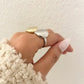 925 Sterling Silver Round Circle Ring Minimalist Ring Stacking Geometric Ring