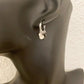 925 Sterling Silver Coin Huggie Earrings Dangle Coin Hoop Earrings Small Hoops