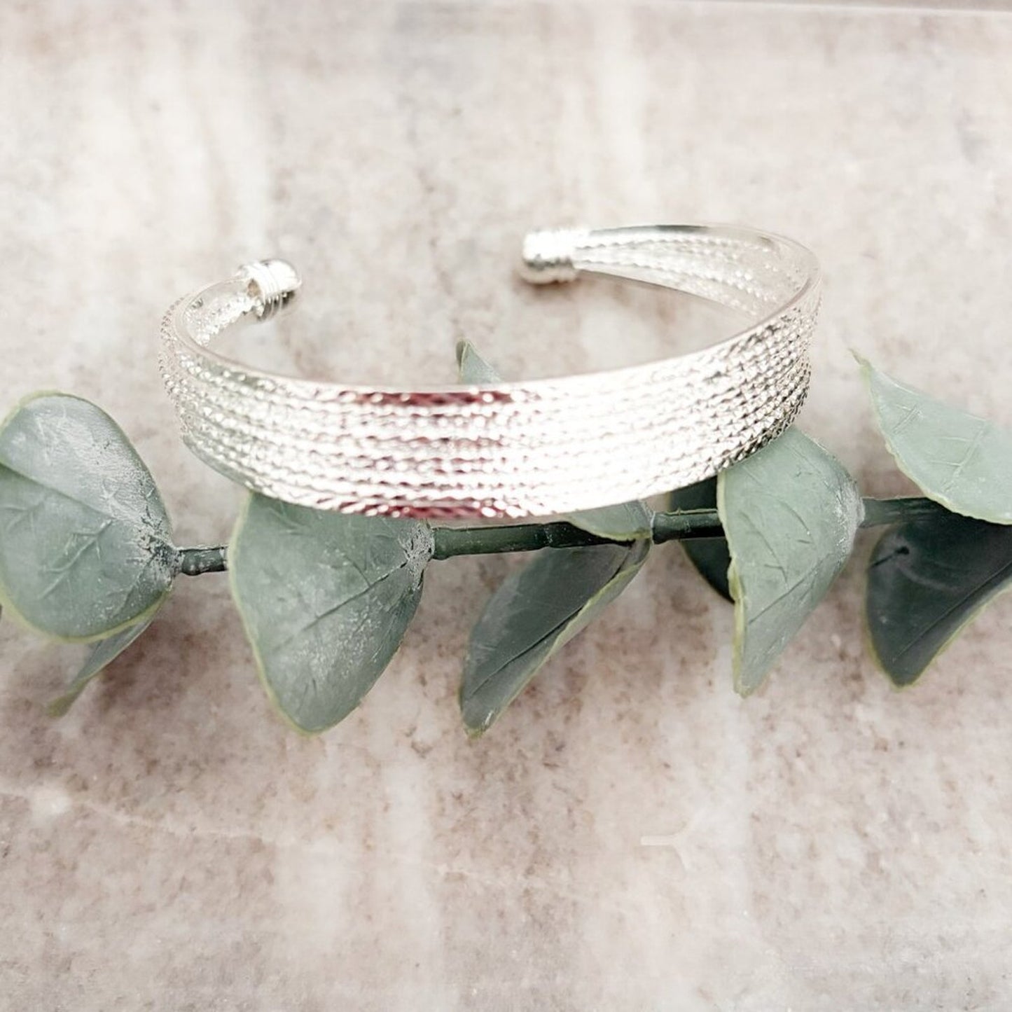 925 Sterling Silver Wide Bracelet Large Bangle Cuff Bracelet