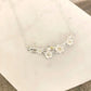 925 Sterling Silver Flower Bar Necklace Flower Necklace Branch Twig Necklace