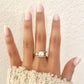 925 Sterling Silver Pearl Ring Minimalist Dainty Ring Pearl Accent Ring
