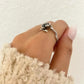 925 Sterling Silver Rose Engraved Ring Silver Vintage Flower Ring