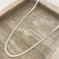 925 Sterling Silver Snake Chain Necklace Herringbone Necklace Chain 4 MM