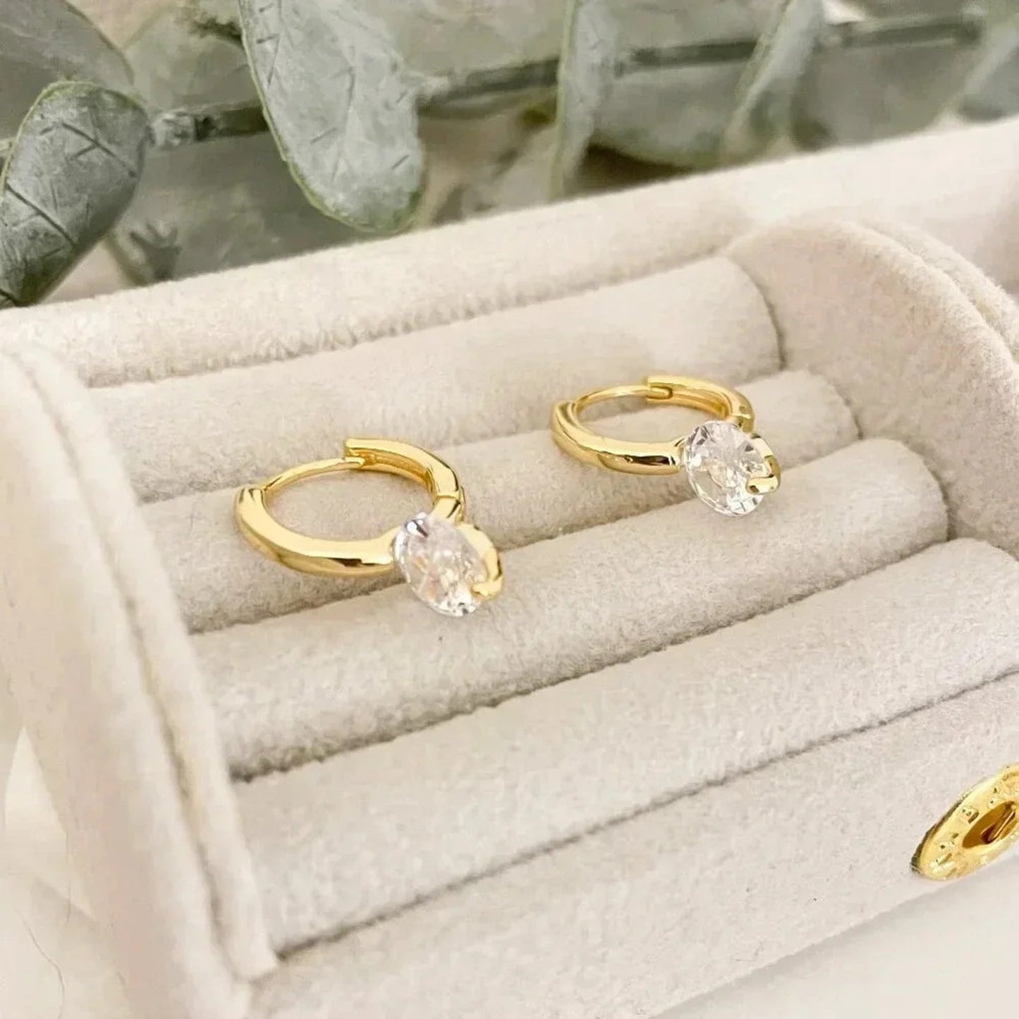 925 Sterling Silver Diamond Huggie Earrings Small Hoop Earrings Dainty Hoops