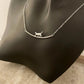 925 Sterling Silver Cat Bar Necklace Curve Bar Necklace Dainty Kitty Necklace