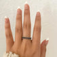 925 Sterling Silver Dainty Bead Ring Thin Ring Band Minimalist Ring Black