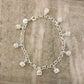 925 Sterling Silver Crown Bracelet Queen Princess Crown Pendant Bracelet