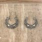 925 Sterling Silver Ethnic Boho Hoop Earrings Large Silver Hoop Vintage Earrings