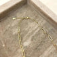 925 Sterling Silver Paperclip Necklace Minimalist Stacking Layer Necklace Gold