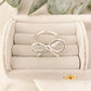 925 Sterling Silver Large Bow Ring Silver Statement Ring Ribbon Ring Bow Ring
