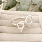 925 Sterling Silver Large Bow Ring Silver Statement Ring Ribbon Ring Bow Ring