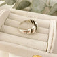 925 Sterling Silver Croissant Ring Minimalist Ring Modern Dainty Ring Band