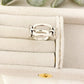 925 Sterling Silver Minimalist Ring Buckle Ring Layer Ring Knot Ring