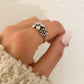 925 Sterling Silver Vintage Flower Ring Dainty Minimalist Ring