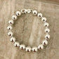 925 Sterling Silver Bead Bracelet 10 MM Ball Bracelet Large Round Bracelet