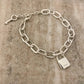 925 Sterling Silver Lock Bracelet Padlock Bracelet Lock & Key Bracelet