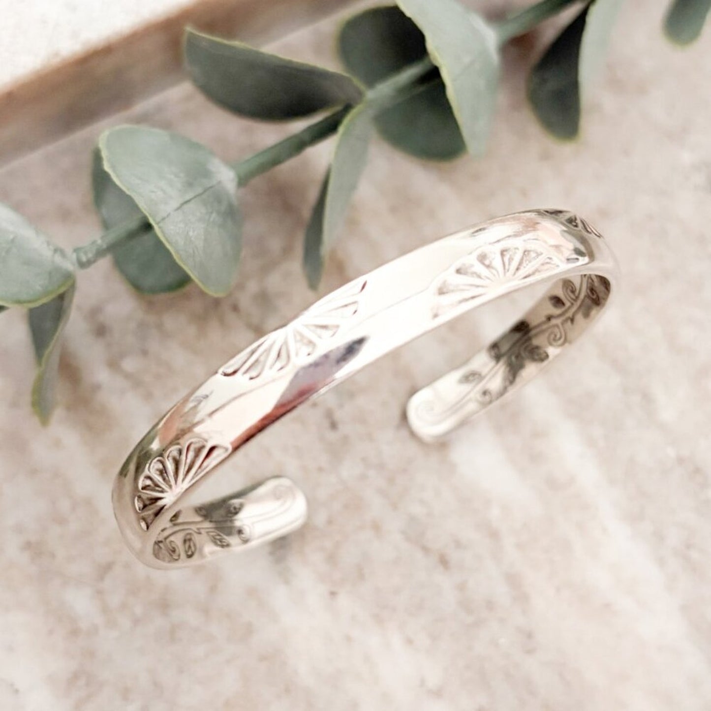 925 Sterling Silver Chunky Bangle Bracelet Classic Sterling Silver Bangle