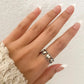 925 Sterling Silver Heart Ring Band Dainty Ring Minimalist Ring Silver Heart