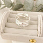 925 Sterling Silver Chunky Ring Textured Ring Large Bold Statement Ring