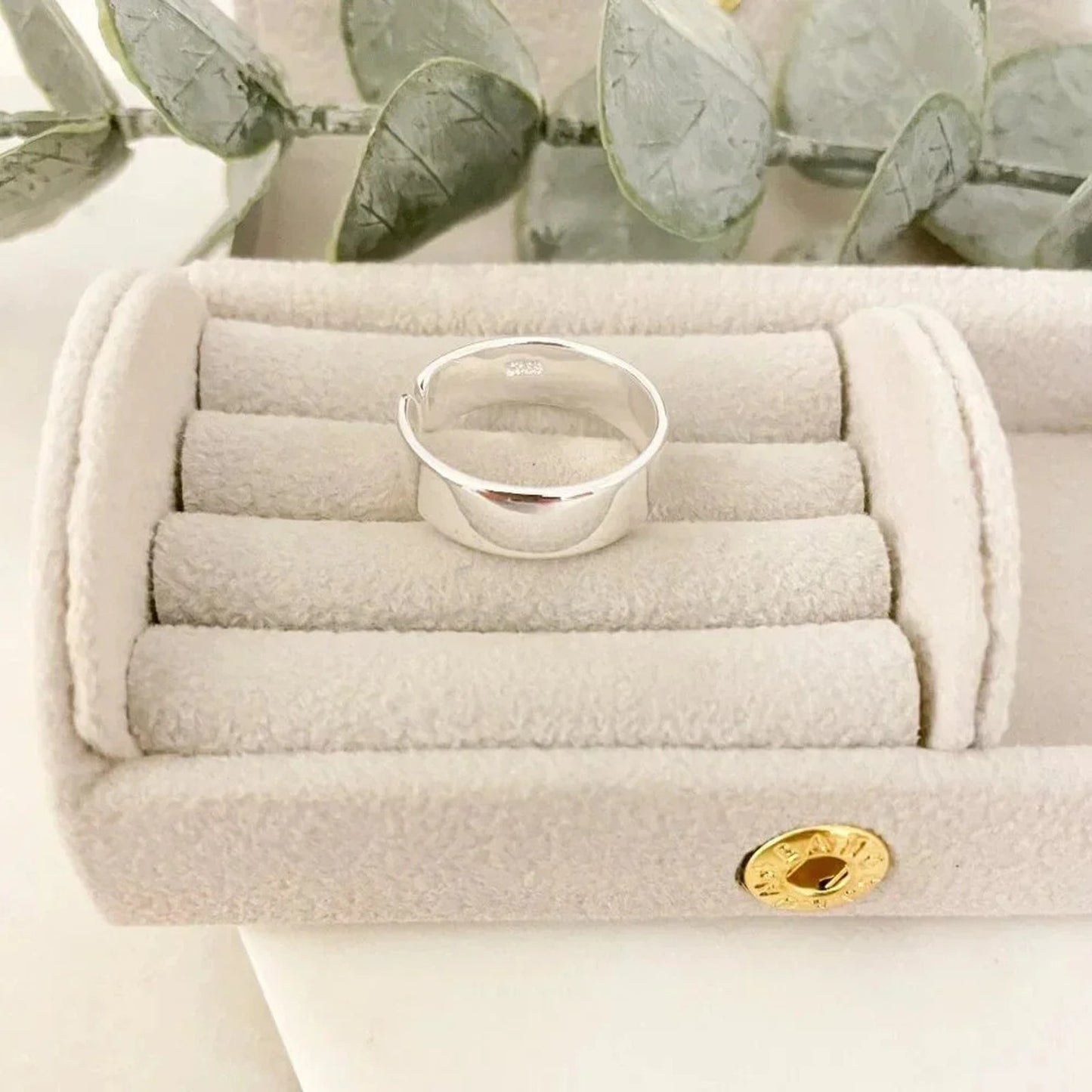 925 Sterling Silver Ring Band Minimalist Ring Dainty Ring Adjustable Open Ring