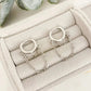 925 Sterling Silver Huggie Earrings Dangle Chain Earrings Small Hoops Huggies