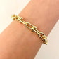 925 Sterling Silver Minimalist Bracelet U Link Modern Chain Link Bracelet
