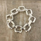 925 Sterling Silver Chunky Chain Link Bracelet Silver Large Link Bracelet