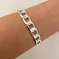925 Sterling Silver Chunky Chain Link Bracelet Silver Large Link Bracelet 8 MM