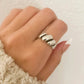 925 Sterling Silver Croissant Ring Minimalist Ring Modern Dainty Ring Band