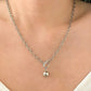 925 Sterling Silver Chunky Toggle Ball Necklace Minimalist Ball Pendant Necklace