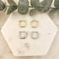 925 Sterling Silver Square Earrings Geometric Huggie Hoop Earrings Small Huggies