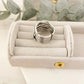 925 Sterling Silver Chunky Ring Thick Wide Ring Band Multi Layer Vintage Ring
